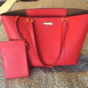 Red Michael Kors tote